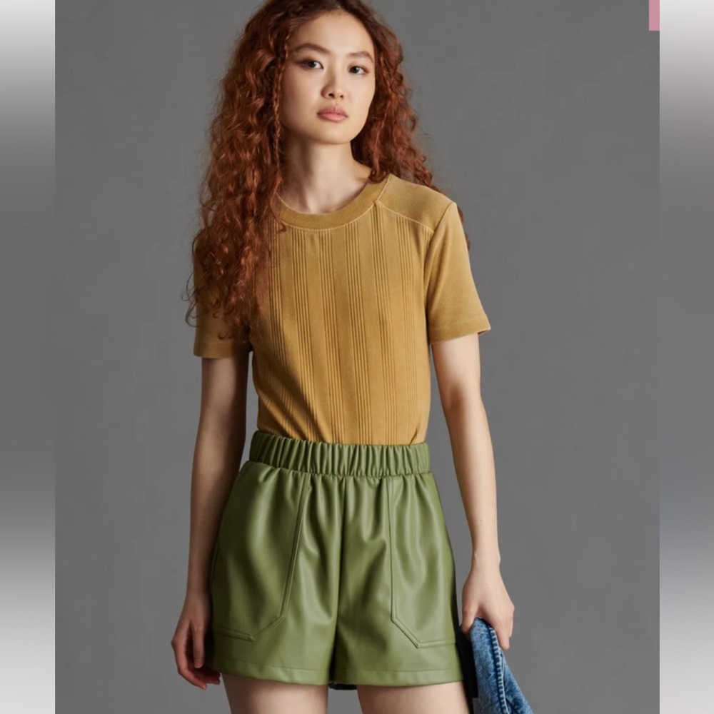 Faux for the Record Shorts Olive